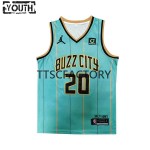 Charlotte Hornets Trikot Gordon Hayward 20 Jordan 2021-22 City Edition Green Swingman - Kinder